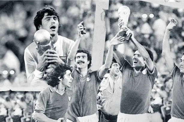  ?? ?? L’argentino e l’italiano vinsero da grandi protagonis­ti i Mondiali del 1978 e del 1982