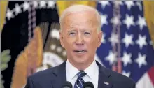  ?? AP ?? President Biden said at Thursday’s news conference that he’d seek a second term, but then cautioned that ‘I’ve never been able to plan ... ahead for certain.’