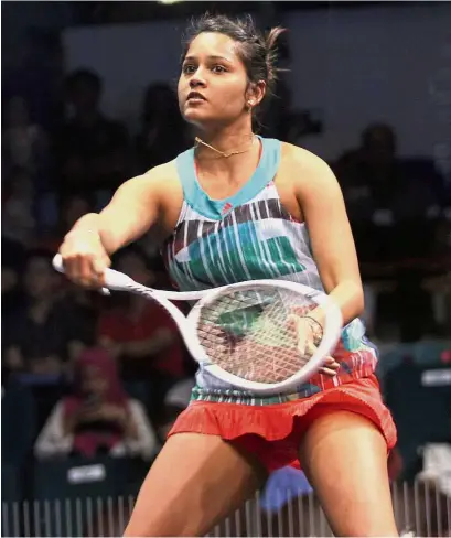  ??  ?? Next up: Dipika Pallikal of India beat sixth seeded American Olivia Blatchford in the last eight to set up a semi-final meeting with Nicol David.