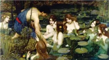  ??  ?? Hidden from view: Hylas And The Nymphs, painted by JW Waterhouse in 1896