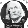  ?? ?? Doctor Who star William Hartnell