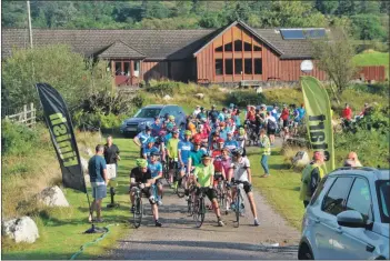  ??  ?? Cyclists gather for the 2019 Kilberry Loop Sportive.