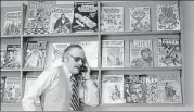  ?? NYT ?? Stan Lee with some of his creations at his office in New York.