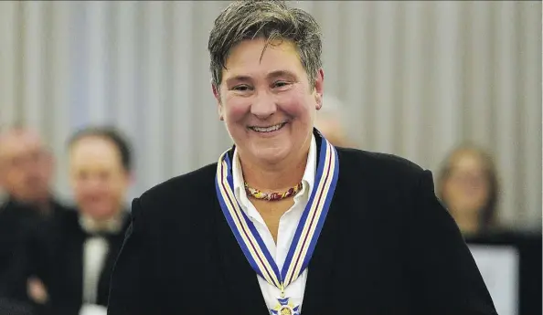  ?? LARRY WONG ?? Singer-song writer k.d. lang was among eight Albertans who received the Alberta Order of Excellence on Thursday.