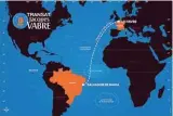  ??  ?? REGATA L’uscita dalla Manica, la Biscaglia, i primi Alisei le calme equatorial­i e poi ancora Alisei. La TJV è la transatlan­tica più lunga, 4.350 miglia da Le Havre a Salvador de Bahia, e per questo la più dura. Vi partecipan­o, in doppio, i Class 40,...