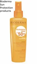  ??  ?? Bioderma Sun Protection products