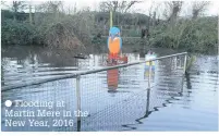  ?? Flooding at Martin Mere in the New Year, 2016 ??