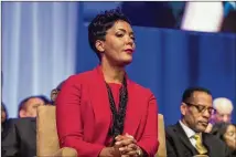  ?? ALYSSA POINTER / ALYSSA.POINTER@AJC.COM ?? “Atlanta is on its strongest financial footing in 40 years.”
— Mayor Keisha Lance Bottoms on Jan. 2 in her inaugural speech