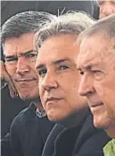  ?? PEDRO CASTILLO / ARCHIVO ?? CANDIDATOS. Passerini, Llaryora y Schiaretti, las cartas del oficialism­o.