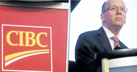  ?? THE CANADIAN PRESS FILES ?? CIBC president and CEO Victor Dodig says a merger between CIBC and PrivateBan­corp will create opportunit­ies for CIBC to bank across borders for Canadian clients and offer more services to U.S. clients.