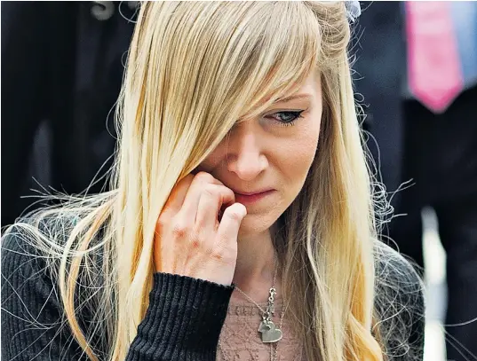  ??  ?? Connie Yates, Charlie Gard’s mother, wept as she accused Great Ormond Street Hospital of wasting time by refusing to allow their son to be taken abroad for treatment