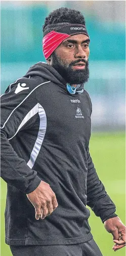  ?? Picture: SNS. ?? Niko Matawalu said he is thrilled to be staying with Glasgow.