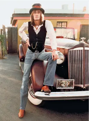  ??  ?? Master of the Rolls: Mick Fleetwood living the high life in the Seventies