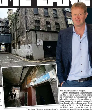  ?? ?? GRIM:
The closure of Harbour Court in Dublin was criticised by Jim O’Callaghan, right
