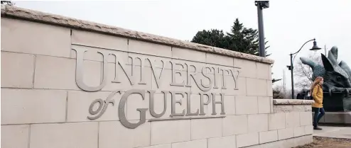  ?? HANNAH YOON / THE CANADIAN PRESS ?? It has been a trying time at the University of Guelph, where four students have killed themselves since last fall, with the latest suicide occurring in January.