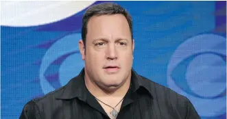  ?? RICHARD SHOTWELL/ INVISION/ THE ASSOCIATED PRESS ?? Actor and executive producer Kevin James insisted his new CBS sitcom, Kevin Can Wait, be shot on his native Long Island, N.Y., which is also the show’s setting.