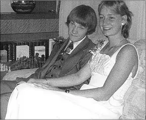  ?? Cam Tait, the journal ?? Cam Tait with his prom date Janet King in her parents’ home in June 1977.