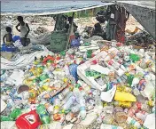  ?? AFP ?? ■ As per data of the Central Pollution Control Board, India generates 25,940 tonnes of plastic everyday.