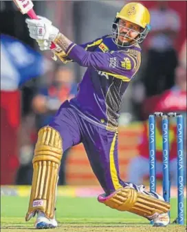  ?? PTI ?? Sunil Narine’s 36ball 75 powered Kolkata Knight Riders to 245/6, the highest total in this edition of IPL, and led to a 31run win over Kings XI Punjab at Indore on Saturday.