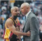  ?? USC ATHLETICS ?? Point guard Brandon Granville, with head coach Henry Bibby, was one of the key players for the Trojans during their run to the Elite Eight in the 2001 NCAA Tournament.