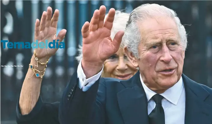  ?? / AFP ?? Este sábado, Carlos III será proclamado como rey de Inglaterra, un cargo para el que se preparó toda su vida. La reina, consorte, Camila, estará con él.