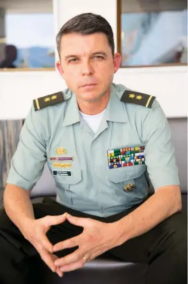  ?? FOTO ?? El brigadier general Juan Carlos Buitrago Arias advierte que la carne ilegal afecta las finanzas y la salud.