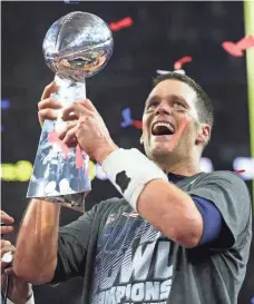  ?? MATTHEW EMMONS, USA TODAY SPORTS ?? Super Bowl LI MVP Tom Brady has no plans to retire any time soon and has said he wants to play well into his 40s.