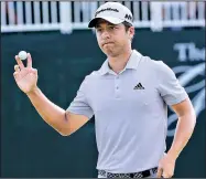  ?? AP/STEVE HELBER ?? Xander Schauffele was three shots off the lead going into the final round of the Greenbrier Classic on Sunday, but the rookie made a three-foot birdie on the final hole to close with a 3-under 67 and win for the first time on the PGA Tour.