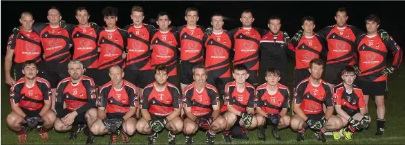  ??  ?? The Bannow-Ballymitty squad prior to Friday’s final defeat to Naomh Eanna in Enniscorth­y.