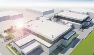  ??  ?? An artist’s impression­s of AstraZenec­a’s planned building 52