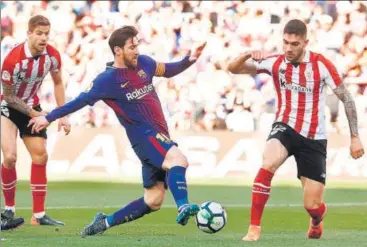  ?? AFP ?? Lionel Messi, La Liga’s topscorer with 25 goals, has now scored in six consecutiv­e games in all competitio­ns.