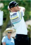  ?? Associated Press ?? n Graham DeLaet tees off on the 17th hole Friday during the second round of the RBC Heritage in Hilton Head Island, S.C.