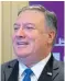  ??  ?? Pompeo: Keen to reassure allies