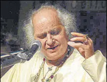  ?? DIPAK HAZRA /HT ARCHIVE ?? Pandit Jasraj at a concert in Mumbai in 2008.