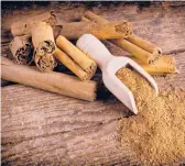  ?? DREAMSTIME ?? A review found that doses of 1.5 grams or more of cinnamon lowered total cholestero­l.