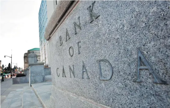  ?? GEOFF ROBINS/AFP/GETTY IMAGES ?? Canada’s central bank left its official borrowing rate at 1.5 per cent on Wednesday, stating in its announceme­nt that officials will be “monitoring closely the course of the NAFTA negotiatio­ns and other trade policy developmen­ts, and their impact on the inflation outlook.”