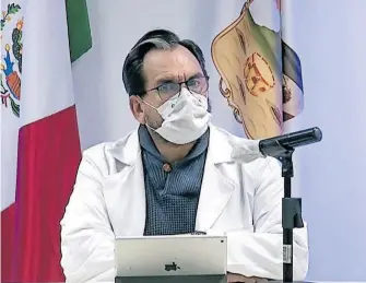  ?? CORTESÍA: SSH ?? Efraín Benítez Herrera, titular de la Secretaría de Salud Hidalgo