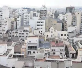  ?? Mediterrán­eo ?? Imagen aérea del casco urbano de la ciudad de Castelló.