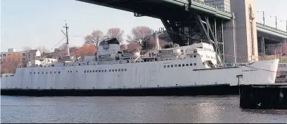  ??  ?? The ship in its heyday on the Tyne, when it served as a floating nightclub and was a major attraction