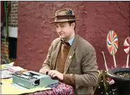  ?? ?? Marshall James Kavanaugh, Dream Poet For Hire, types personaliz­ed, spontaneou­s typewritte­n poems at Beary Loved: A Valentine’s Stroll Through Boyertown on Feb. 12.