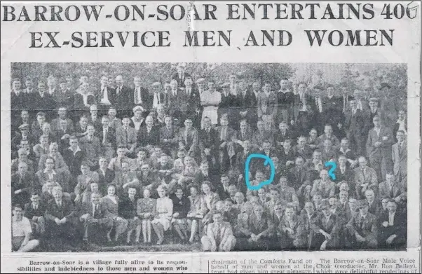  ??  ?? ■
Barrow-upon-Soar’s Sue Hobbs has sent in this copy of an old Echo from 1947 in the hope that someone may have the original picture, or even know anybody on it.