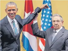  ??  ?? Relaciones se restableci­eron en el 2015 en el mandato de Obama.