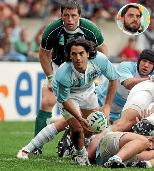  ??  ?? Former Argentine skipper Agustin Pichot has been endorsed by ex-All Black Grizz Wyllie as a worthy candidate to challenge World Rugby chairman Bill Beaumont.