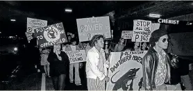  ??  ?? The Polynesian Panther Party members protest in 1972.