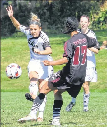  ?? FILE PHOTO ?? Stellarton’s Katie Walsh will be looked upon to provide leadership for the Dal AC Rams this week at the CCAA soccer championsh­ip in Halifax. Walsh, a centre mid-fielder, was an ACAA first-team all-star this season.