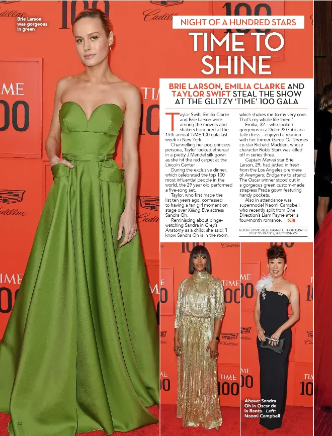 BRIE LARSON ATTENDS THE Time 100 GALA - PressReader