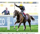  ??  ?? Winner: Stradivari­us takes the Long Distance Cup for John Gosden last year