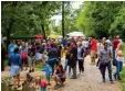  ?? Foto: von Weitershau­sen ?? Hunderte Besucher kamen zur Eröffnung des Parks.