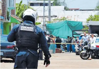  ??  ?? El área
fue resguardad­a por elementos policiales.