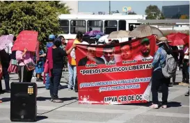  ?? SERGIO CERVANTES ?? Integrante­s de la Unión Popular de Vendedores Ambulantes.